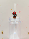 Cute Cherry Cola Straw Topper | Soda Cup Straw Charm