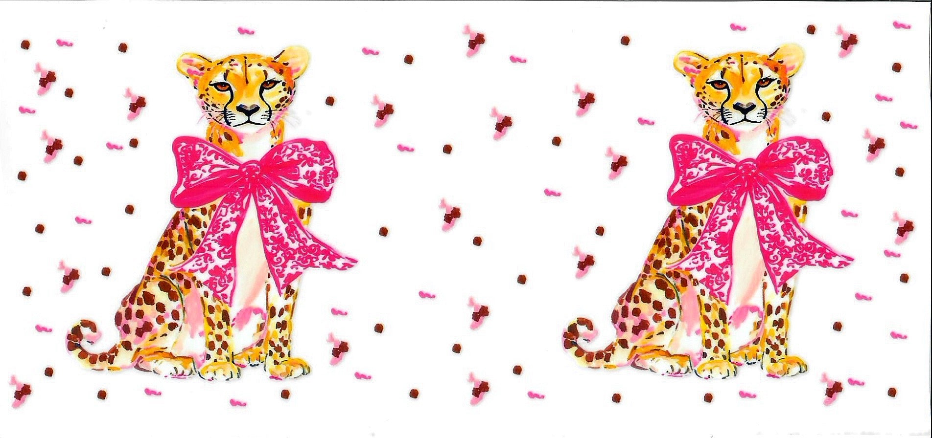 Cheetah w/ Pink Bow