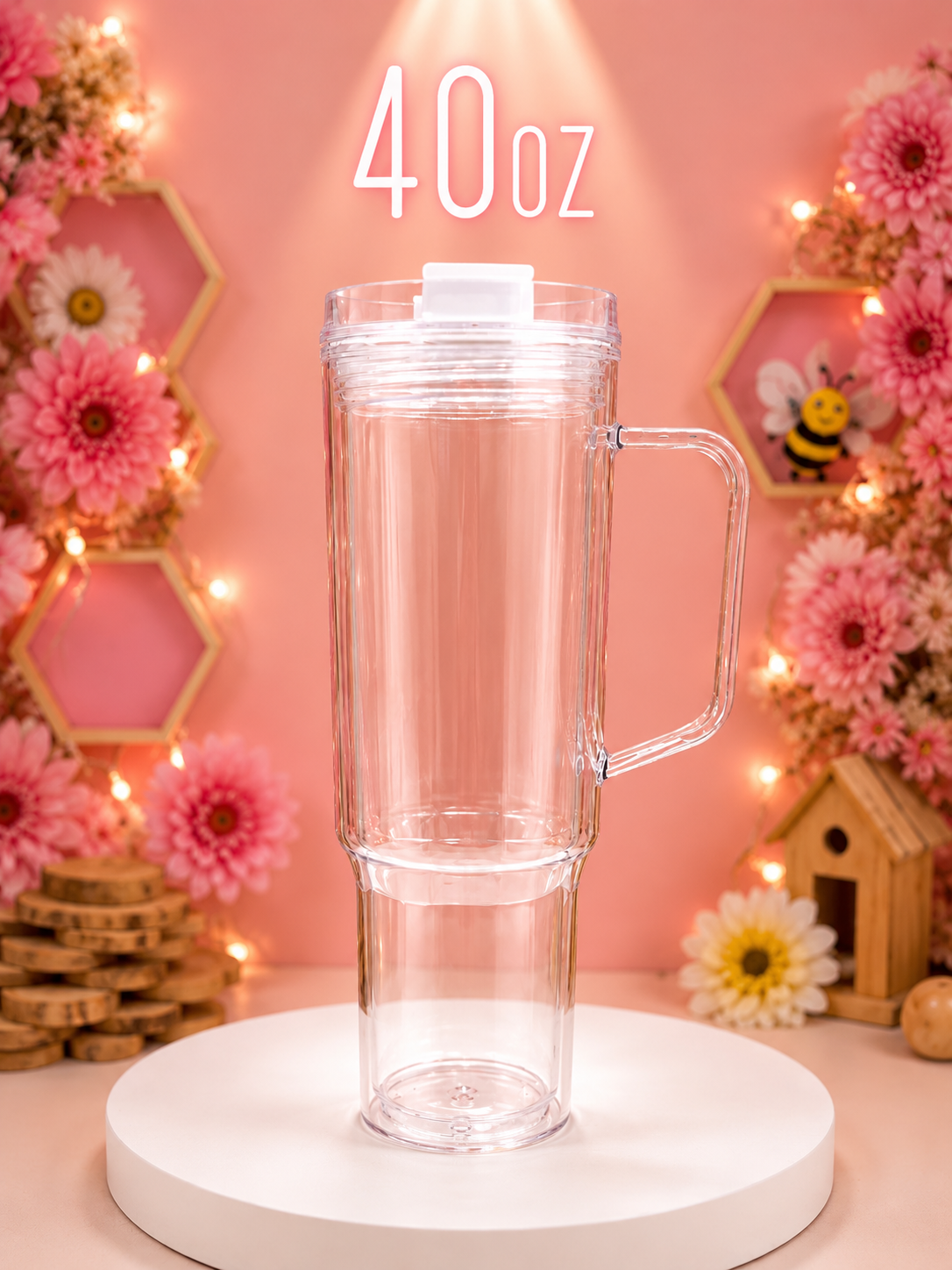 40oz -Design Your Own Custom Cup | Choose Your Cup Style & Effect | Handmade by Sweet Bee Party Co.