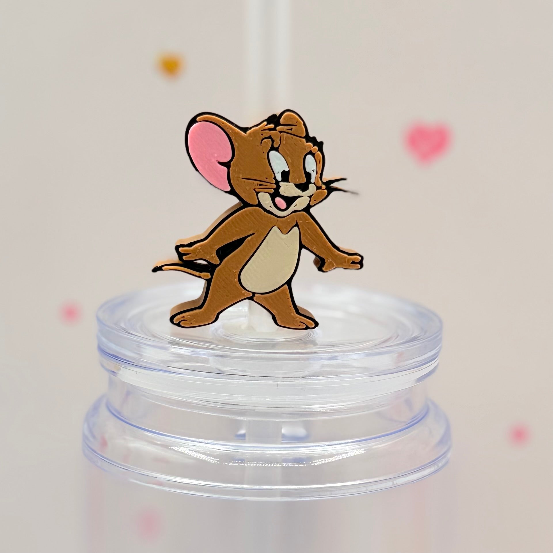 Cute Cartoon Mouse Straw Topper