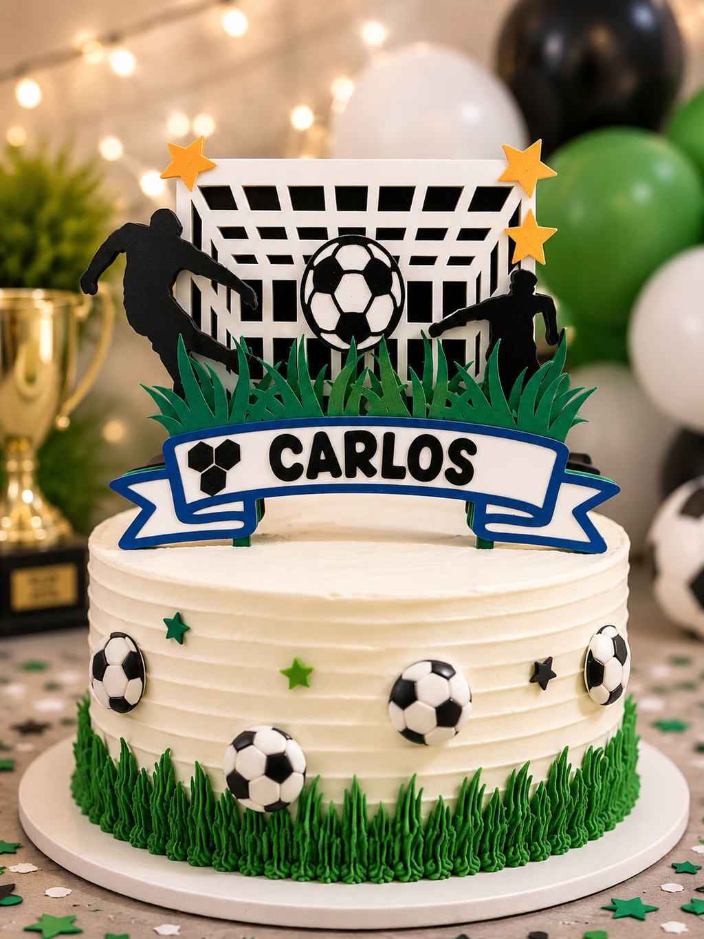 Soccer Birthday Cake Topper