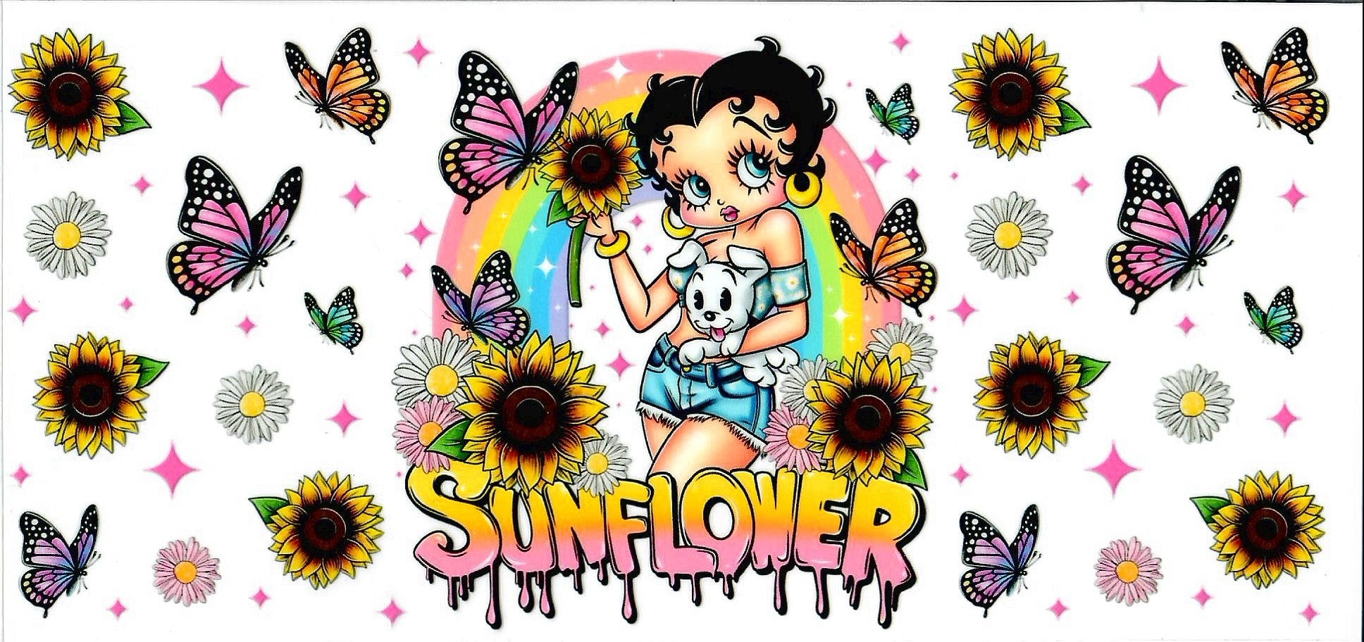 Cartoon BB &Sunflowers