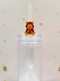 Honey Bear Straw Topper | Cute Bear Straw Charm