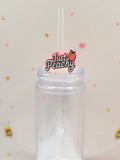Just Peachy Straw Topper | Cute Peach Straw Charm