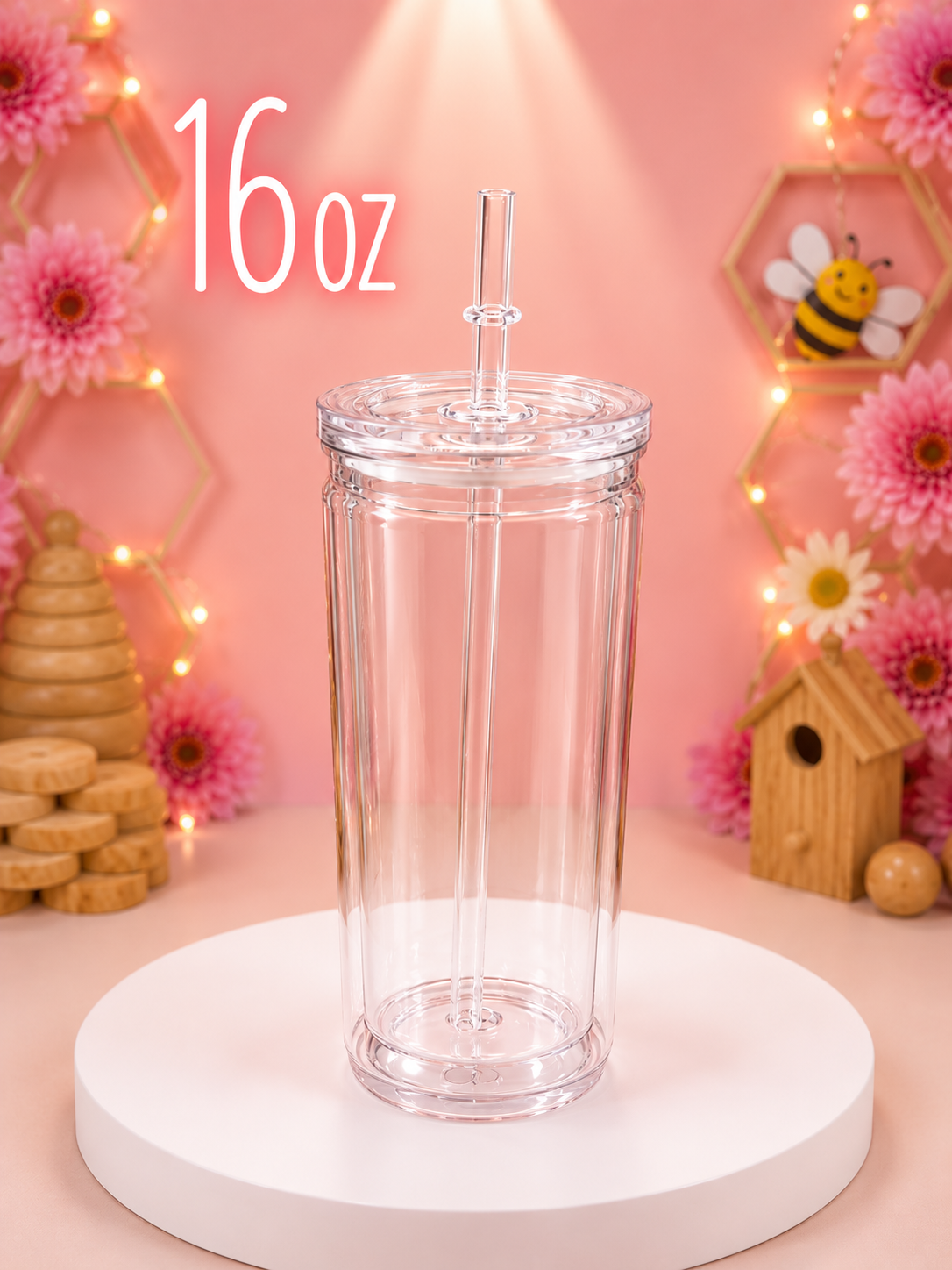 16oz -Design Your Own Custom Cup | Choose Your Cup Style & Effect | Handmade by Sweet Bee Party Co.