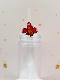 Cute Red Crab Straw Topper | Ocean Friend Straw Charm