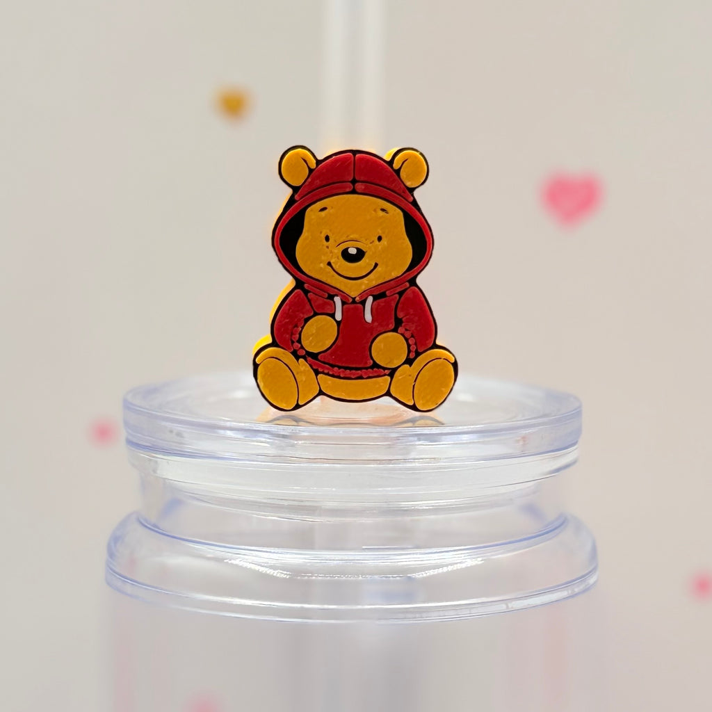 Honey Bear Straw Topper | Cute Bear Straw Charm