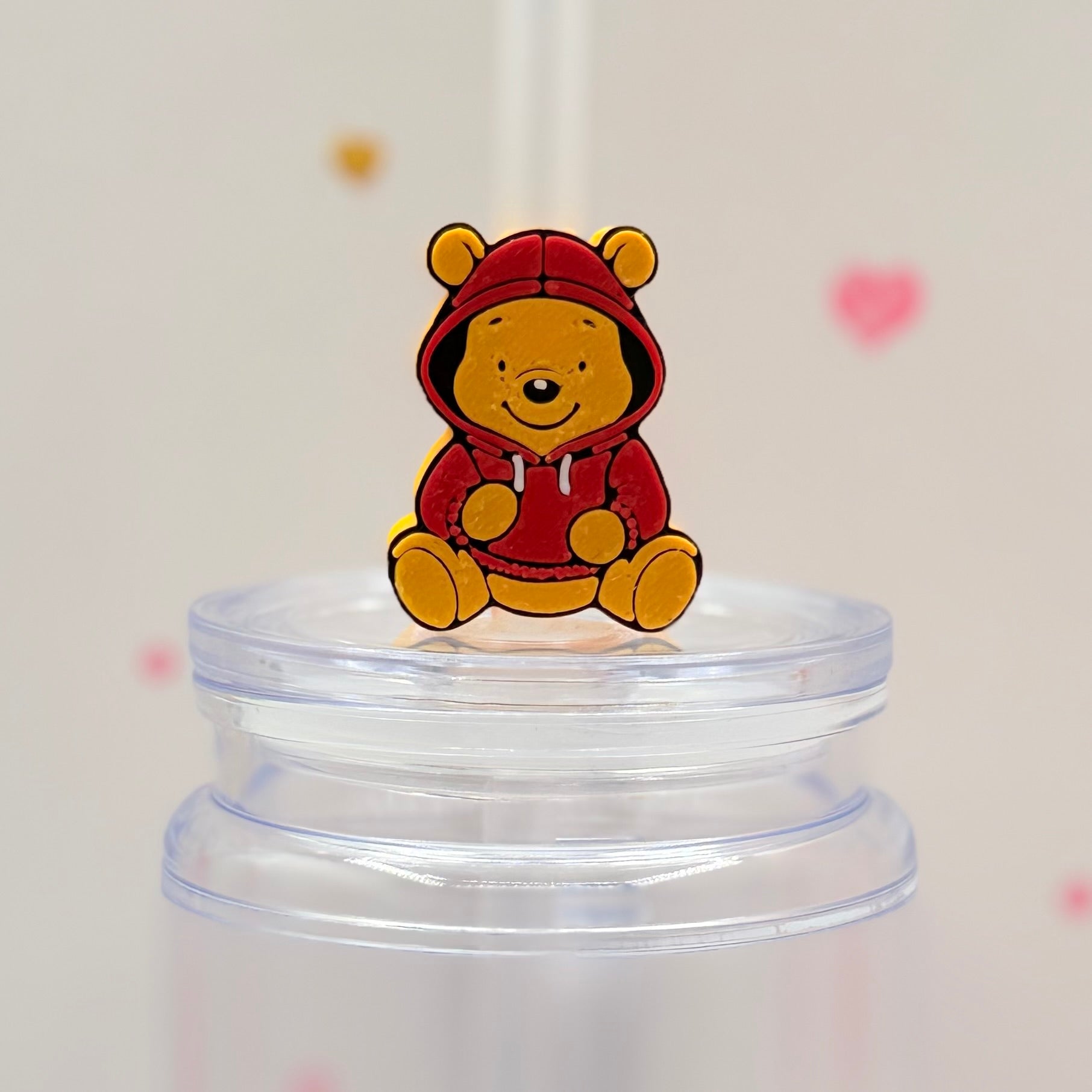 Honey Bear Straw Topper | Cute Bear Straw Charm